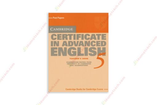 1598935291 Cambridge Certificate In Advanced English 5 – Teacher’S Book